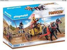 Playmobil History Set 70469 Achilles & Patroclus & Chariot - Greek Mythology New