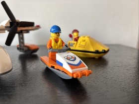 RETIRED LEGO City Coast Guard 60164 Sea Rescue Plane: 100% Complete