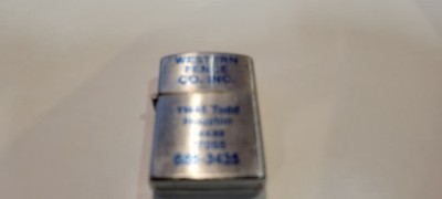 1960's Lighter Advertising Western Fence Co Houston Texas OK Japan working order
