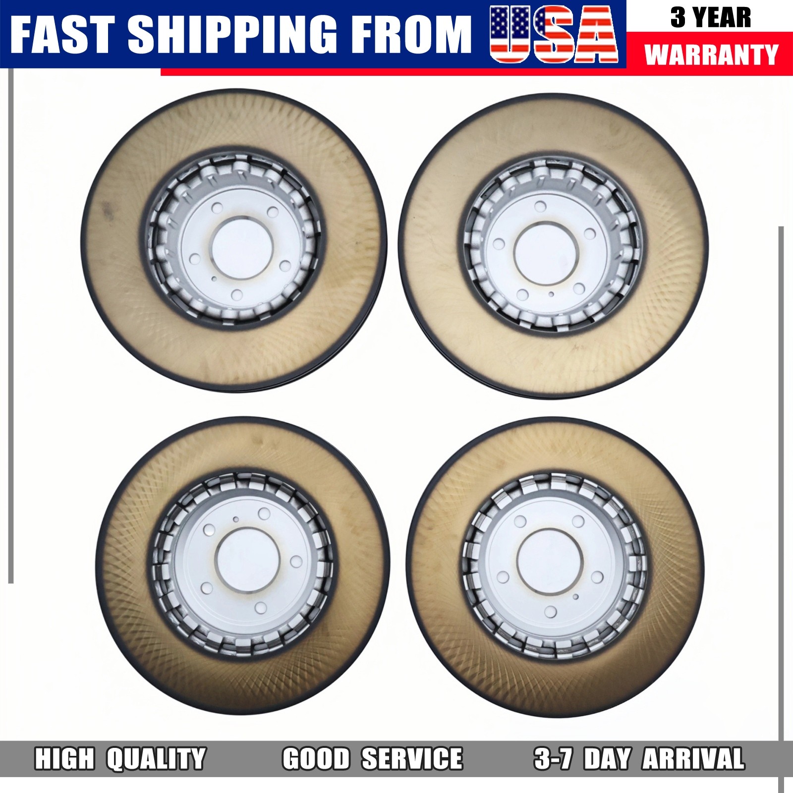 Bentley Bentayga Speed 2016-2023 Front Right Brake discs 4 pcs P/N 4M0615601N