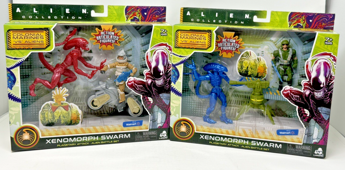 Alien Collection Xenomorph Swarm Planetary Attack Alien Battle Set