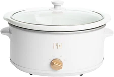 6-Quart Manual Slow Cooker, Features Three Settings (Low, High, Warm), Naturally