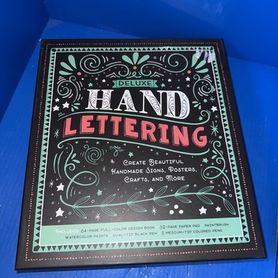 DELUXE HAND LETTERING (Sterling Innovation) Craft Signs Posters New Open Box!