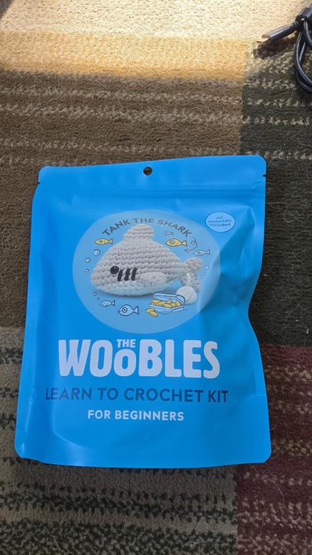 The Woobles Tank the Shark Crochet Kit Beginner Learn to Crochet