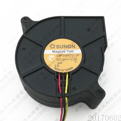   GB1206PTV1-AY 6025 DC12V 2.2W 3-Wire Turbo Cooling Fan *tn