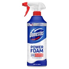 Power Foam Arctic Fresh Toilet & Bathroom Cleaner Spray sprays upside down &