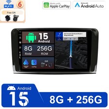 9'' Autoradio F&uuml;r BENZ ML GL W164 X164 05-13 Android 15 GPS Navi CarPlay 8G+256G