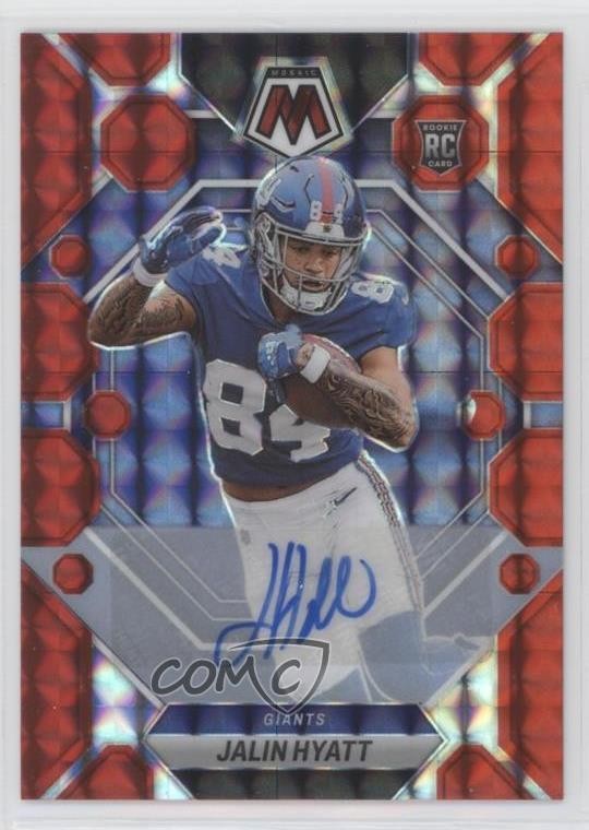 2023 Panini Mosaic Rookies Red Prizm 15/199 Jalin Hyatt #329 Rookie Auto RC 3hd
