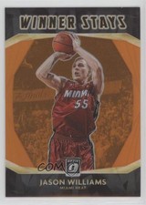 2020 Panini Donruss Optic Winner Stays Orange Prizm 29/39 Jason Williams #4 n1u