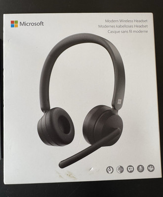 Microsoft Modern Wireless Headset Bluetooth kabellos Boom-Mikrofon Schwarz
