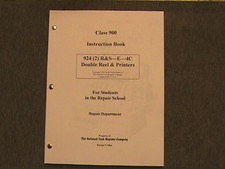 ANTIQUE NATIONAL CASH REGISTER "REPAIR MANUAL" CLASS 500/900 NCR on The Hot Collector