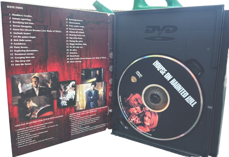 House on Haunted Hill 1999 Region 1 Horror Film Geoffrey Rush