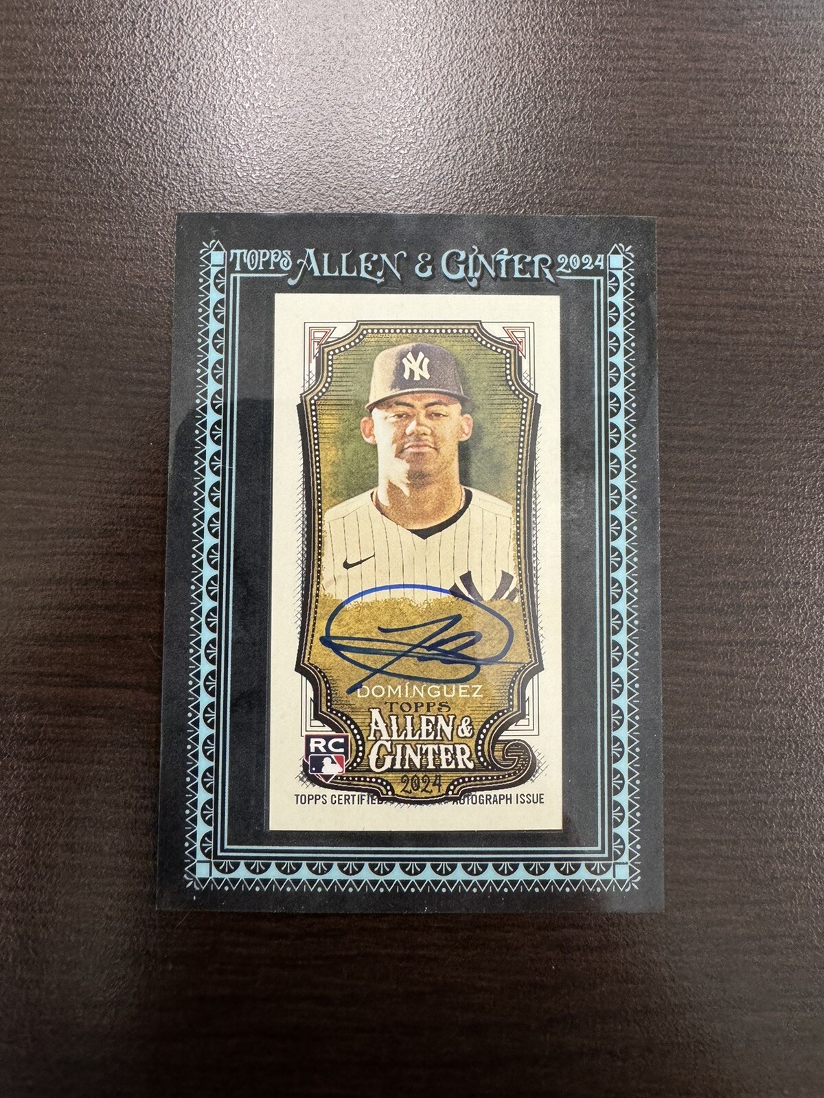 2024 Allen & Ginter - Jasson Dominguez RC - Mini Framed Auto Black Border 05/25