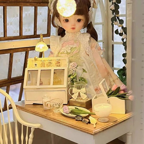 1:12 Scale Dollhouse Miniature Tiny Furniture Vintage Storage Cabinet Unfinished - Picture 4 of 7