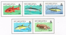 St.Helena Island s Fauna Marine Life Fish set 1985 MLH