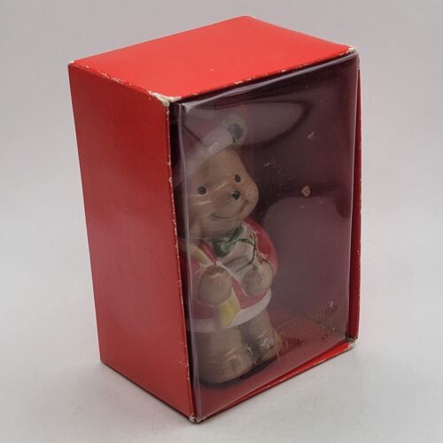 Vintage Ceramic Santa Claus Bear Bell The Christmas Ornament Collectors Club - Picture 6 of 8