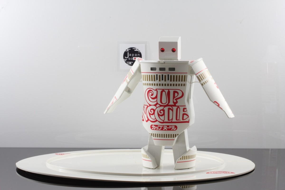 Nissin Cup Noodle ROBO TIMER Waltz Flowers Dance Robot Figure From