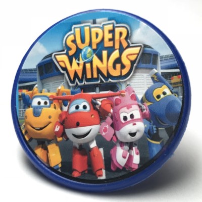 Super Wings Cupcake Toppers Rings Birthday Party Favors - 16 pcs