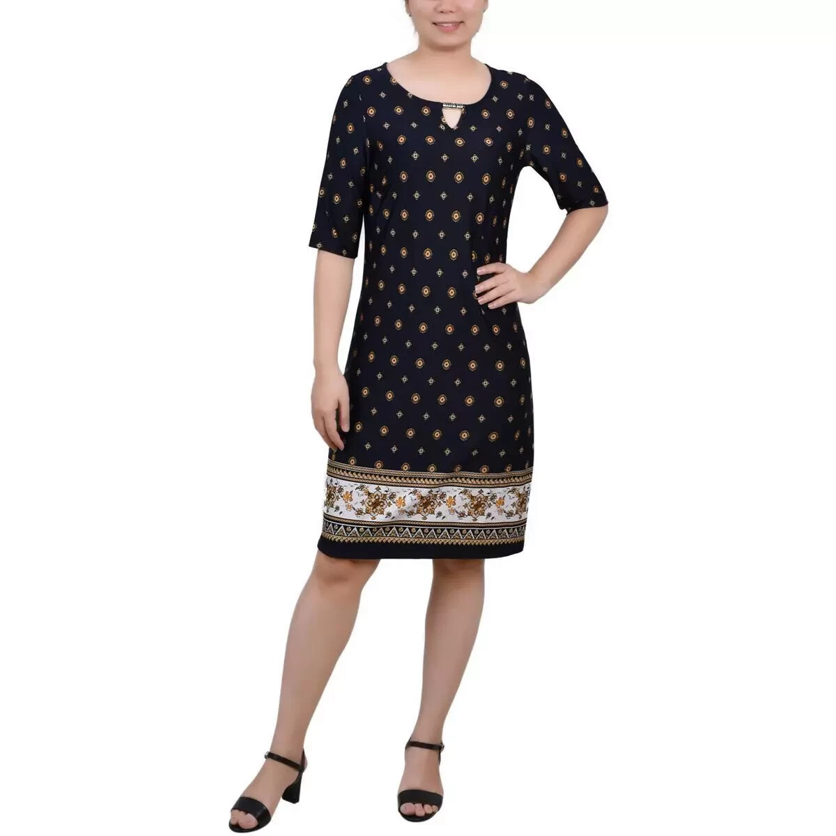 shift petite mini dress ASOS Design - Scoop Neck Mini Shift Dress - Women - Cotton - 10 US
