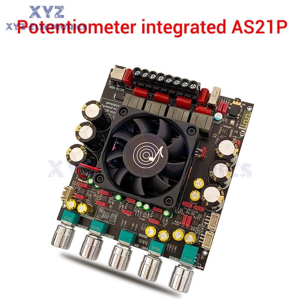 CPAバン平塚2-1 ZK-AS21P Hi-Fi 2.1 Channel Bluetooth Amplifier Board 300W+300W+