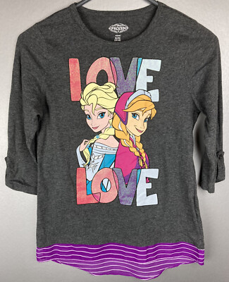 RARE Disney Frozen T-Shirt Elsa Anna Sister 