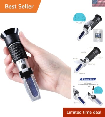 4 in 1 Antifreeze Refractometer - Essential Coolant Tester for Vehicle Care