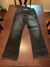 Kenneth Cole Distressed Straight Leg Jeans Size 28 x 30 Mens