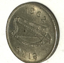 IRELAND 6 PENCE 1962