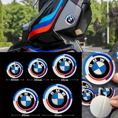 2pcs Reflective BMW Motorcycle Sticker 3D Resin Gel Decal Emblem Badge For BMW