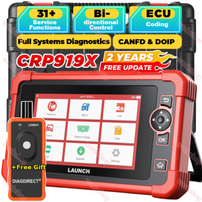 LAUNCH CRP919X OBD2 Scanner Bidirectional Key Coding Full System Diagnostic Tool