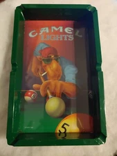 Vintage 1992 Camel Lights Cigarettes Joe Camel "Pool Table Scene" Ashtray