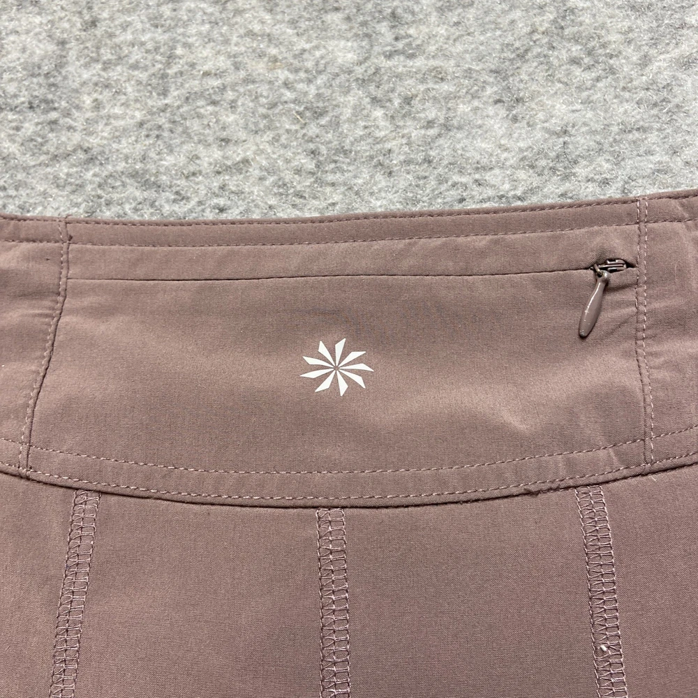 Athleta Womens Size 10 Purple Tennis Skirt with Drawstring and Side Zip