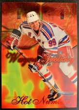 #4 Wayne Gretzky 1996-97 Flair Hot Numbers Insert card - New York Rangers