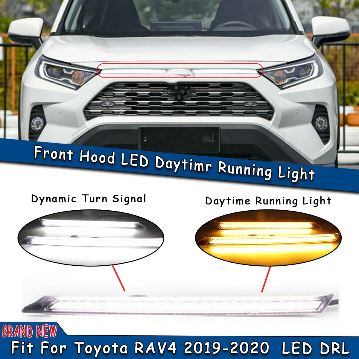 2PCs/set 6000K LED DRL Waterproof Daylight Daytime Running Lights For Kia K5 Optima 2012