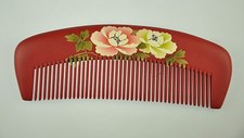 Mr.  Mrs. Comb - Natural Red Sandalwood Comb with Painting Artwork