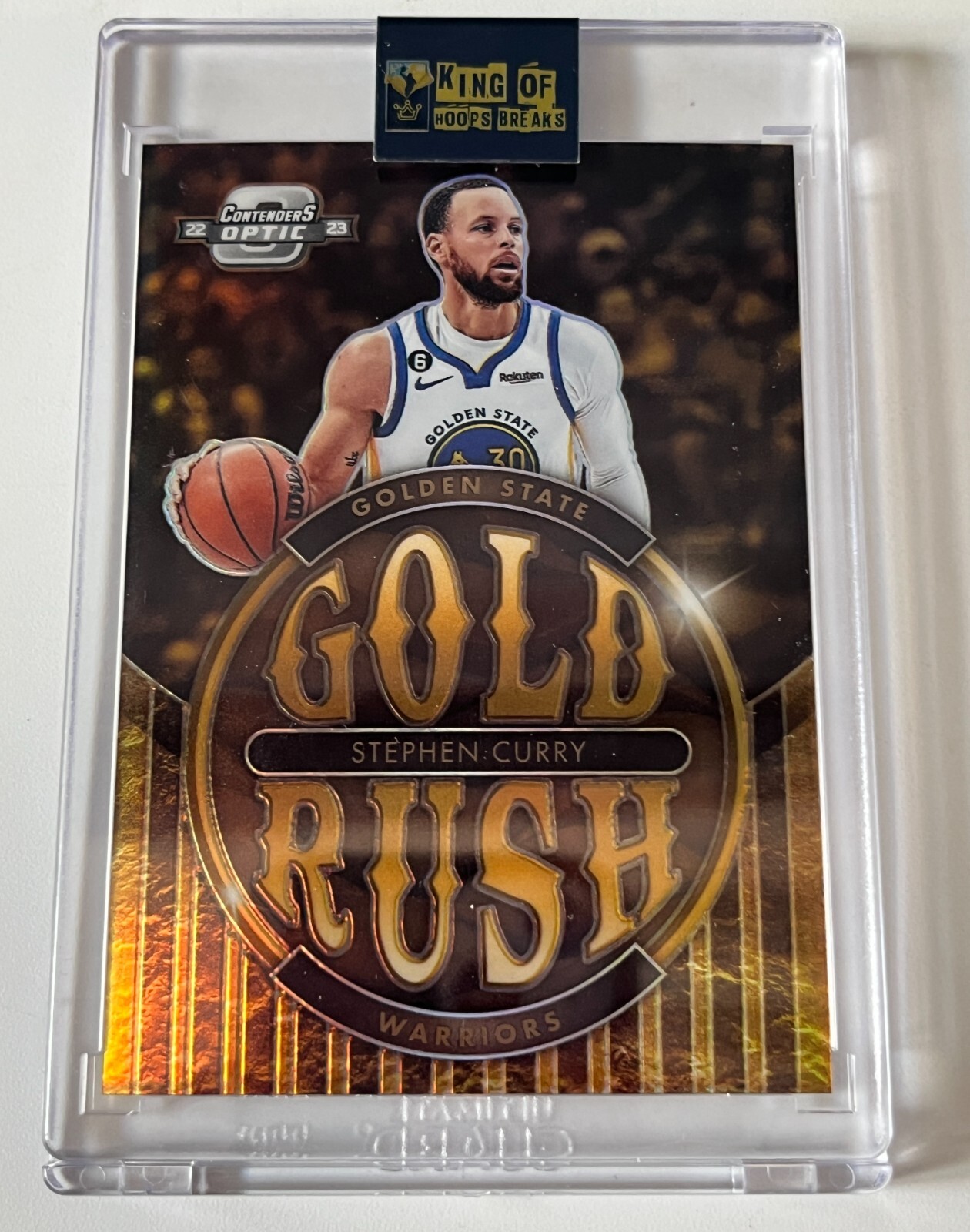 2022-23 Panini Contenders Optic Gold Rush Stephen Curry Golden State Warriors