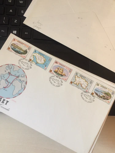 Jersey Stamps First Day Cover Links with Canada, FDC map Etc 1978 Unaddressed