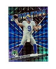 RARE 2021 Mosaic CENTER STAGE BLUE SP MATTHEW STAFFORD /99! RAMS MATCH 