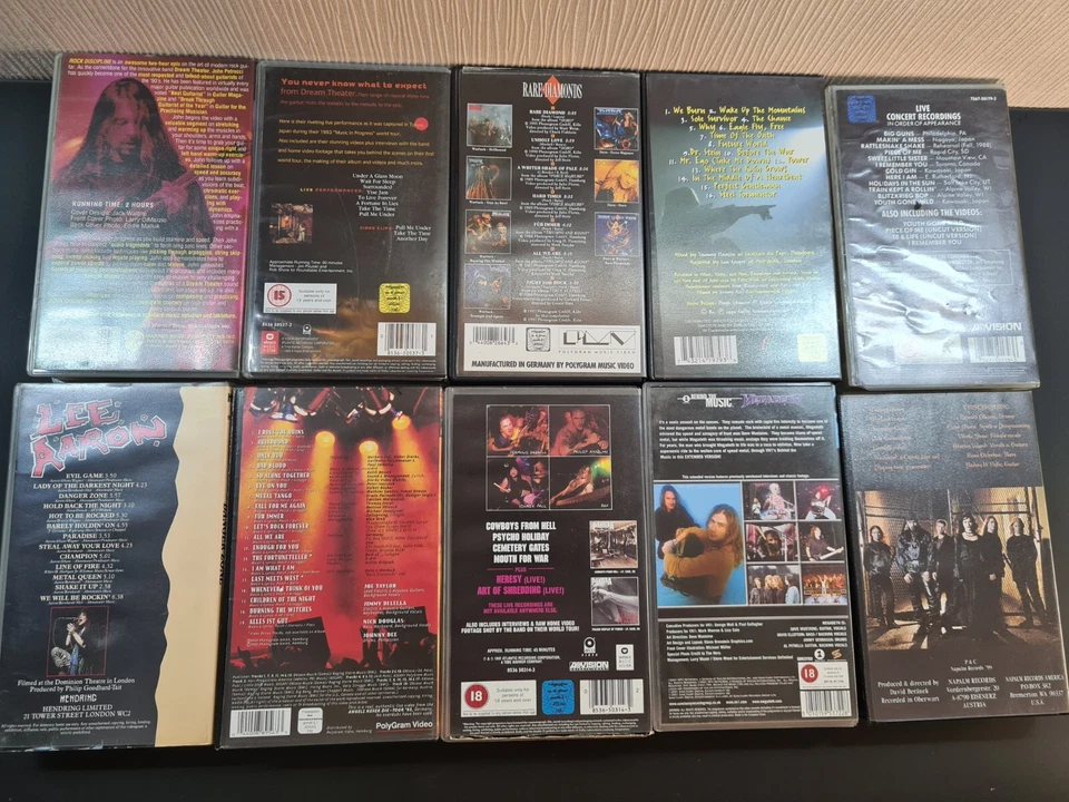 Heavy Metal Rock VHS Sammlung - Skid Row - Pantera - Doro - Megadeth - Lee Aaron - Bild 2 von 4