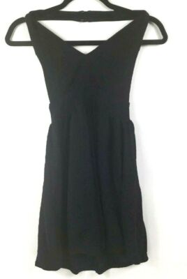 Contempo Casuals Women’s Small Black Sparkly Elegant fit and flare dress  Petite