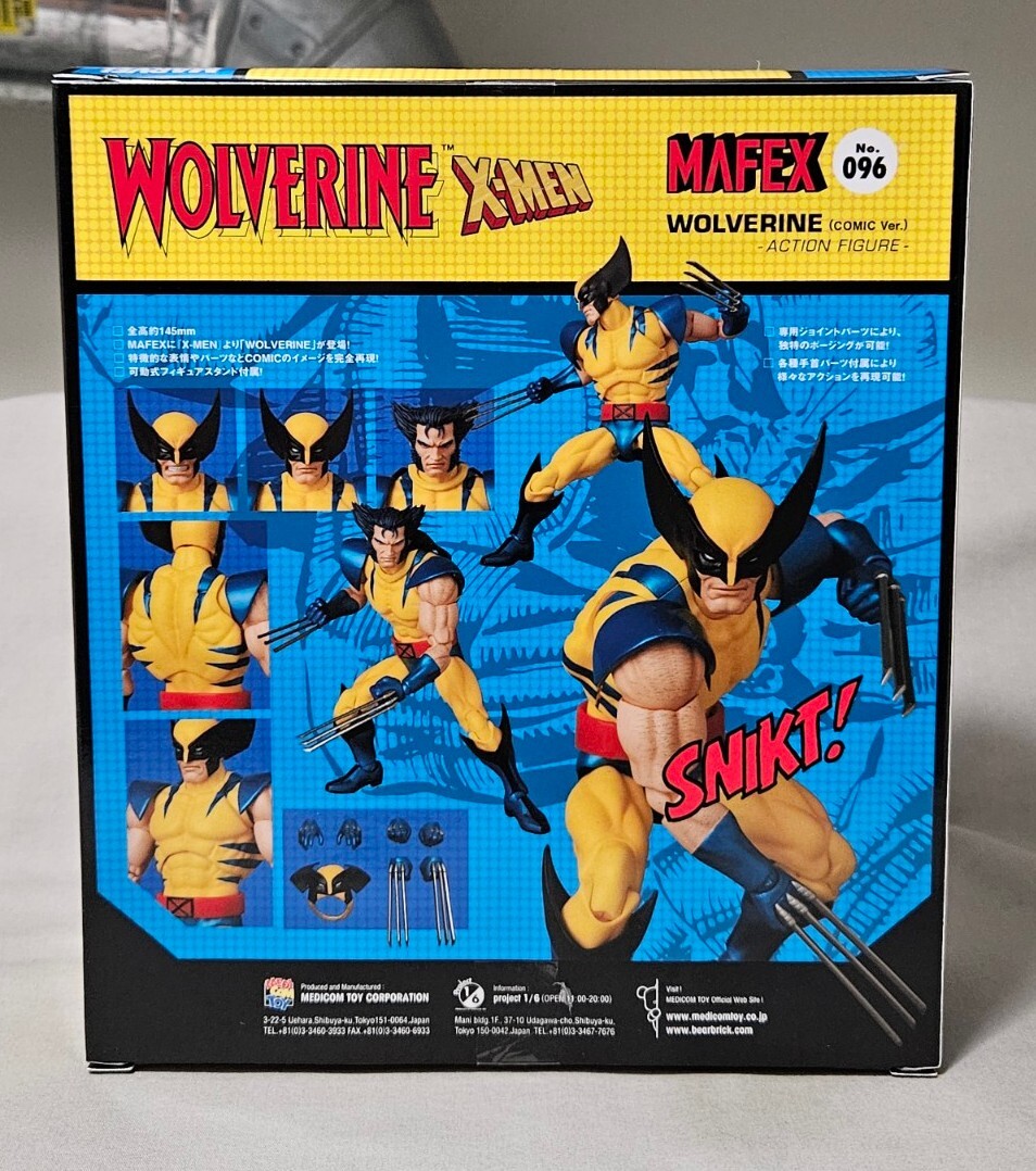 Medicom Mafex No.096 WOLVERINE (COMIC Ver.) Comic Figure X-Men US