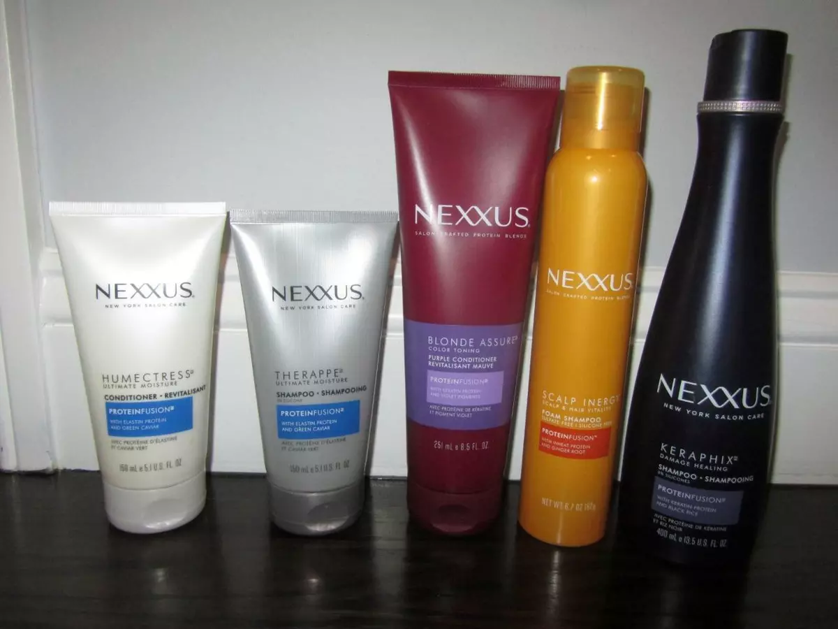 Nexxus Foam Scalp Shampoo & Conditioner cream Cavier Lot of 5 NEW FULL SIZE