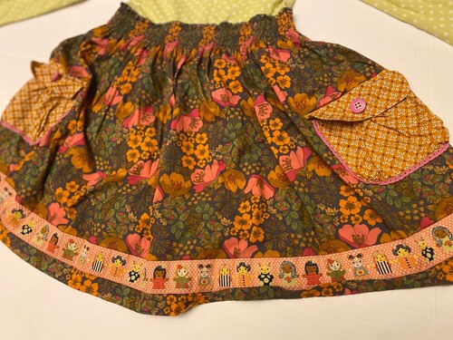 Matilda Jane As Princess Dress Girl’s 8 Ruffle Boho Fall Preppy Tunic Top Floral - Picture 2 of 6