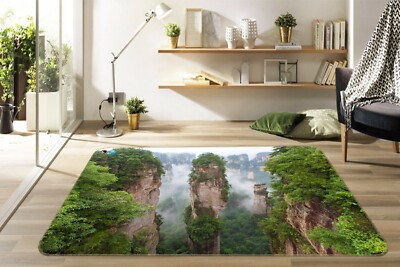 3D Mountain Forest ZHUA4074 Game Non Slip Rug Mat Photo Carpet Zoe