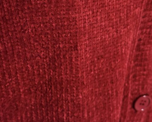 Denim & Co Button Front Cardigan Duster Sweater With Hood - Red (Size 1X) - Picture 9 of 22