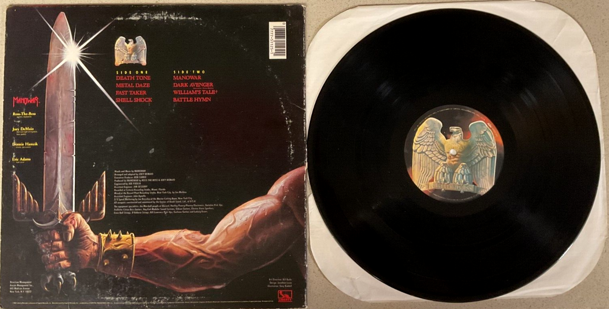 MANOWAR BATTLE HYMNS LP, Album, Jacksonville Pressing | eBay