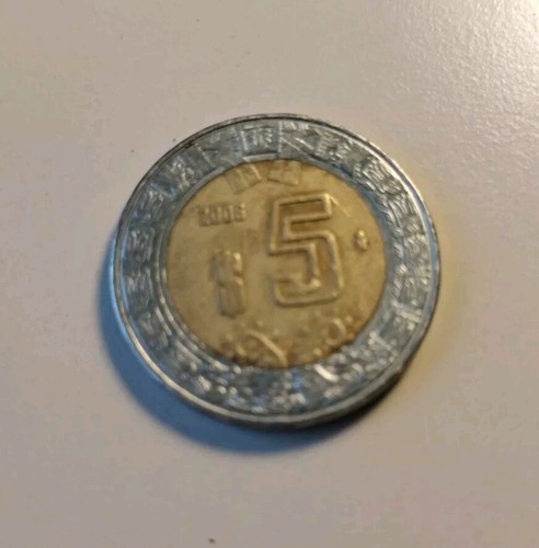 2006 5 Pesos Mexican Coins - Picture 4 of 4