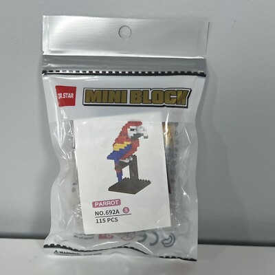 Dr Star Mini Block Parrot No. 692A -8 115 Piece Building Set