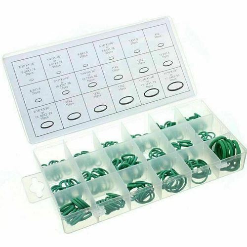 270PCS/set A/C System O-Ring Gasket Seals Washer Rapid Seal Car HNBR Repair Kit - Bild 2 von 12