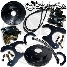 1971-1987 C10 K5 Blazer Rear Disc Brake Conversion W/ E-Brake Midnight Black Kit